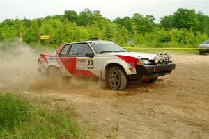 Eric Anderson / Taylor Haelterman Toyota Celica GTS on SS5, Chainsaw Junction.