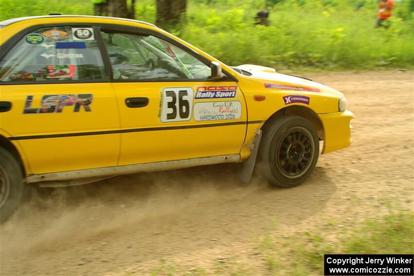 Katie Gingras / Camille Carlson Subaru Impreza on SS5, Chainsaw Junction.