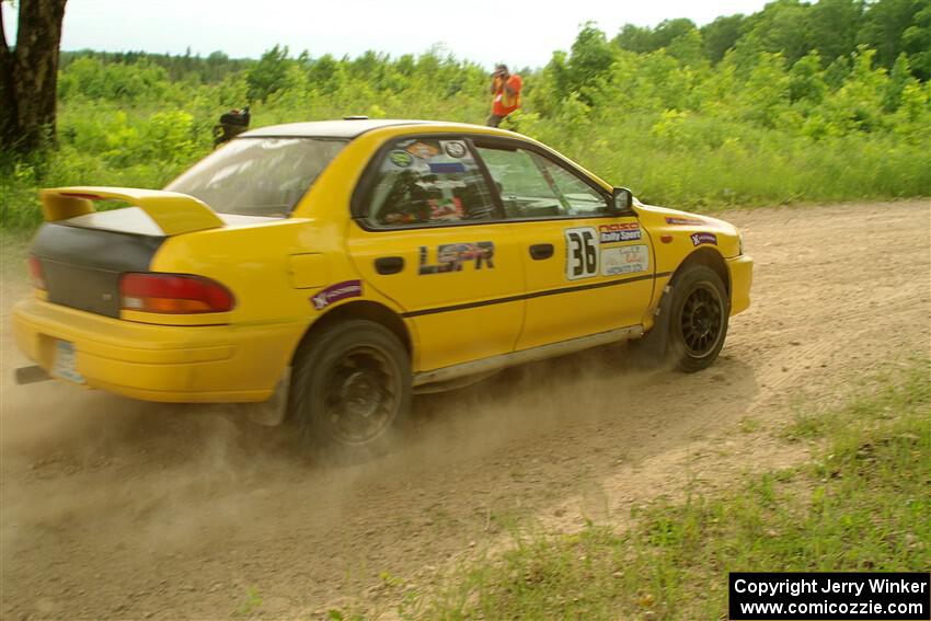 Katie Gingras / Camille Carlson Subaru Impreza on SS5, Chainsaw Junction.