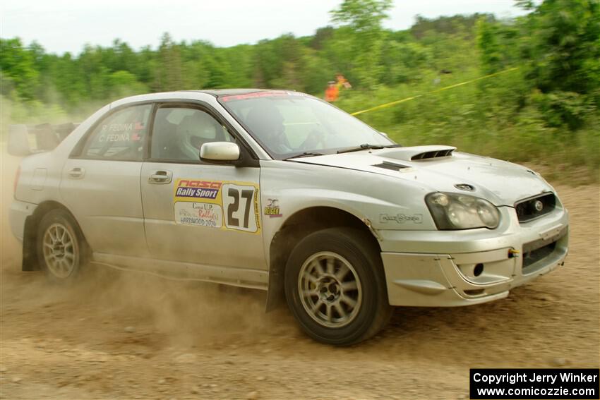 Cross Fedina / Robin Fedina Subaru WRX on SS5, Chainsaw Junction.