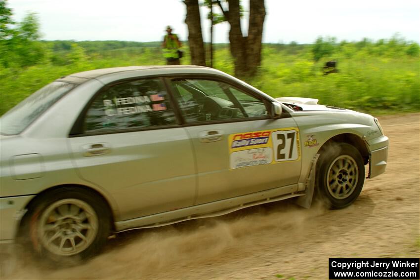 Cross Fedina / Robin Fedina Subaru WRX on SS5, Chainsaw Junction.