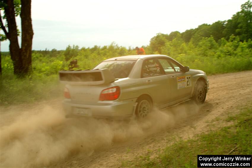 Cross Fedina / Robin Fedina Subaru WRX on SS5, Chainsaw Junction.