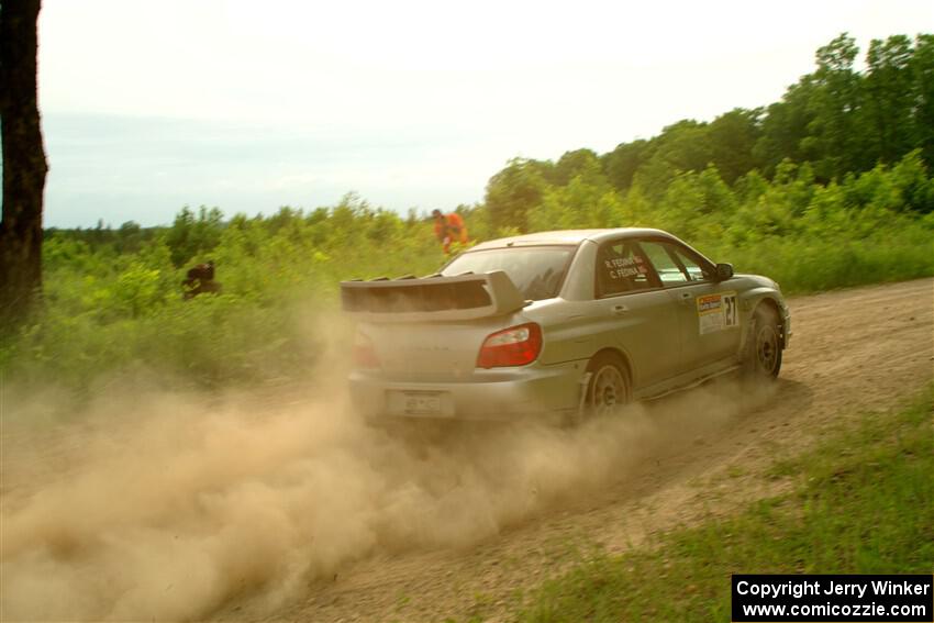 Cross Fedina / Robin Fedina Subaru WRX on SS5, Chainsaw Junction.