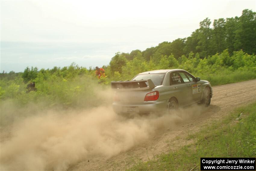 Cross Fedina / Robin Fedina Subaru WRX on SS5, Chainsaw Junction.