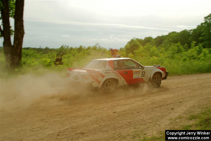 Eric Anderson / Taylor Haelterman Toyota Celica GTS on SS5, Chainsaw Junction.