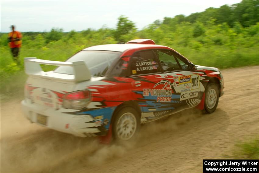 Andrew Layton / Joe Layton Subaru Impreza on SS5, Chainsaw Junction.