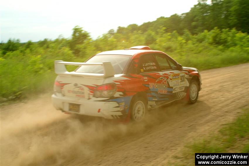 Andrew Layton / Joe Layton Subaru Impreza on SS5, Chainsaw Junction.