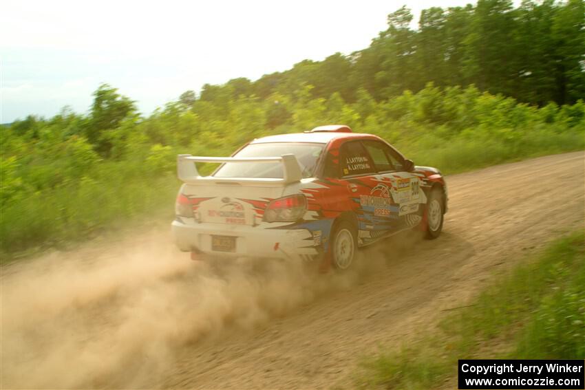 Andrew Layton / Joe Layton Subaru Impreza on SS5, Chainsaw Junction.