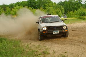 Josh Nykanen / Connor Himes VW GTI on SS5, Chainsaw Junction.