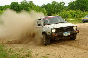 Josh Nykanen / Connor Himes VW GTI on SS5, Chainsaw Junction.