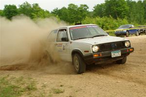 Josh Nykanen / Connor Himes VW GTI on SS5, Chainsaw Junction.