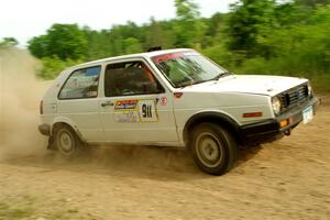 Josh Nykanen / Connor Himes VW GTI on SS5, Chainsaw Junction.