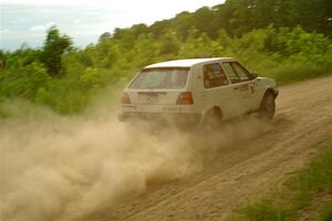 Josh Nykanen / Connor Himes VW GTI on SS5, Chainsaw Junction.