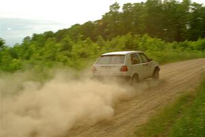 Josh Nykanen / Connor Himes VW GTI on SS5, Chainsaw Junction.