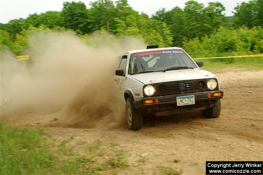 Josh Nykanen / Connor Himes VW GTI on SS5, Chainsaw Junction.