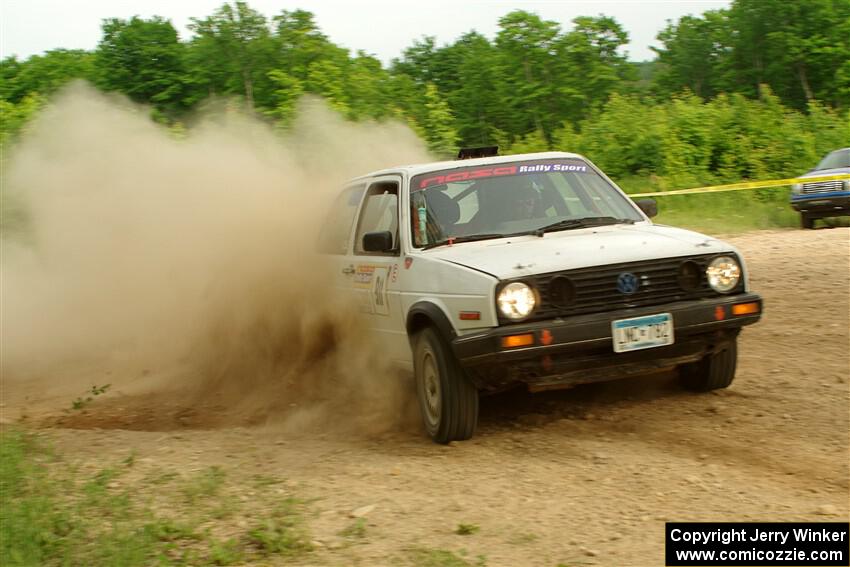 Josh Nykanen / Connor Himes VW GTI on SS5, Chainsaw Junction.