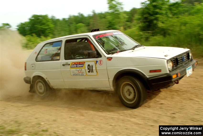 Josh Nykanen / Connor Himes VW GTI on SS5, Chainsaw Junction.