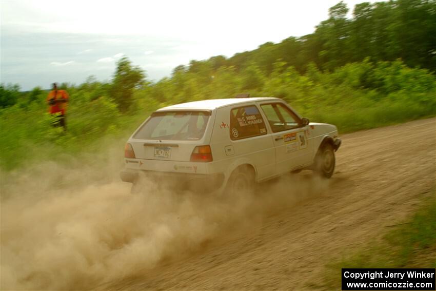 Josh Nykanen / Connor Himes VW GTI on SS5, Chainsaw Junction.