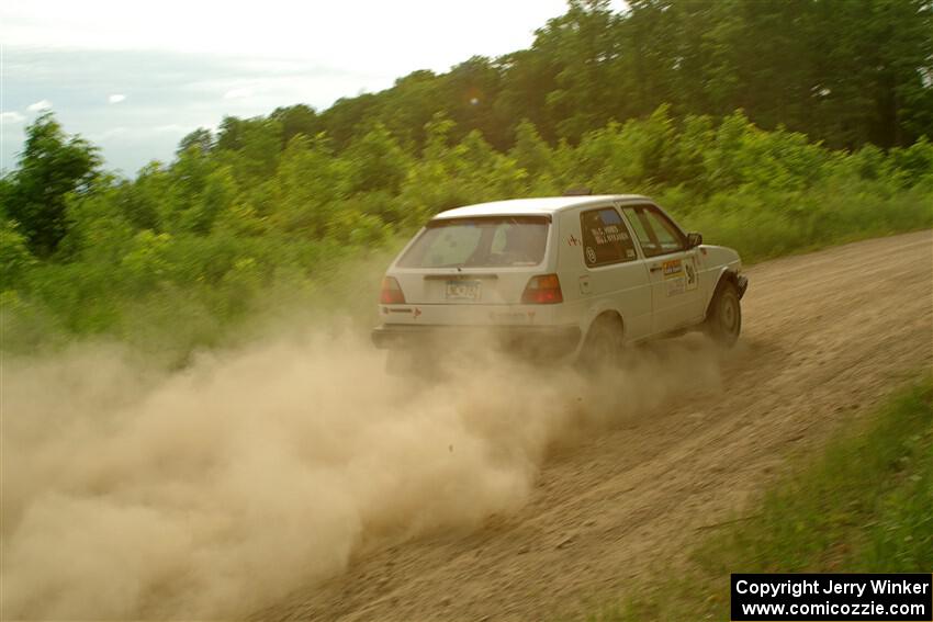 Josh Nykanen / Connor Himes VW GTI on SS5, Chainsaw Junction.