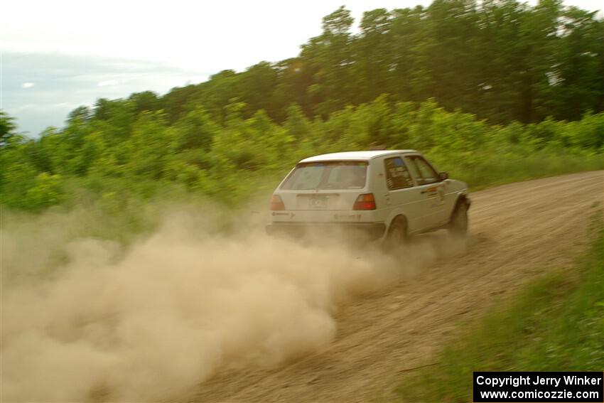 Josh Nykanen / Connor Himes VW GTI on SS5, Chainsaw Junction.