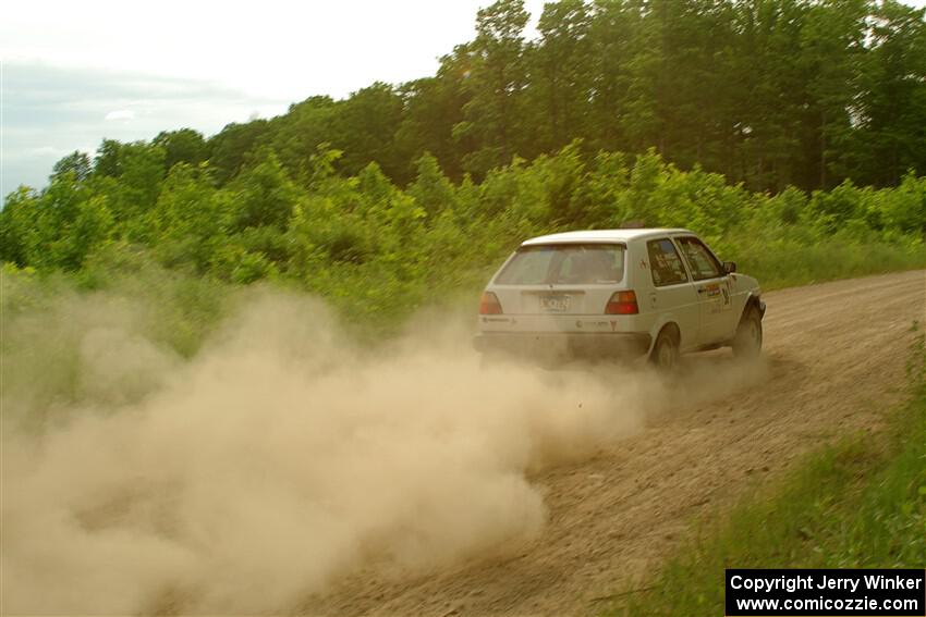 Josh Nykanen / Connor Himes VW GTI on SS5, Chainsaw Junction.