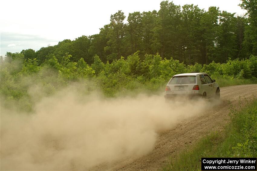 Josh Nykanen / Connor Himes VW GTI on SS5, Chainsaw Junction.