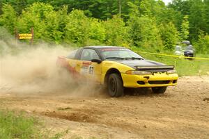 Zach Richard / Max Sutton Mitsubishi Eclipse on SS5, Chainsaw Junction.