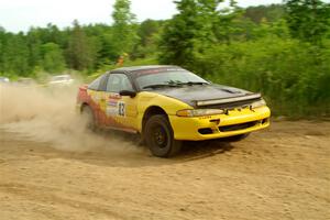 Zach Richard / Max Sutton Mitsubishi Eclipse on SS5, Chainsaw Junction.