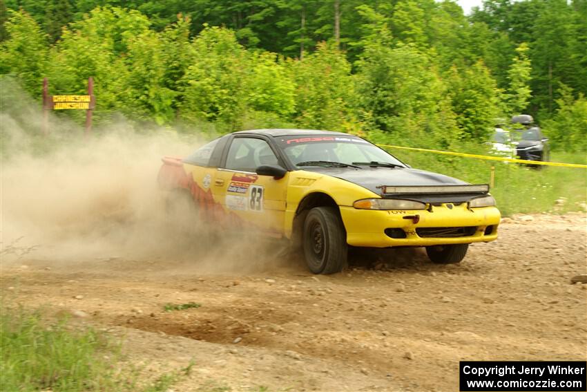 Zach Richard / Max Sutton Mitsubishi Eclipse on SS5, Chainsaw Junction.