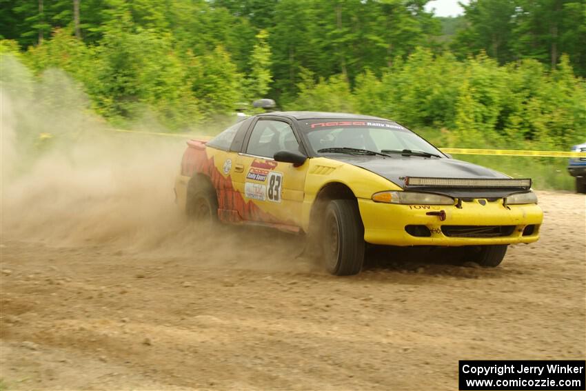 Zach Richard / Max Sutton Mitsubishi Eclipse on SS5, Chainsaw Junction.