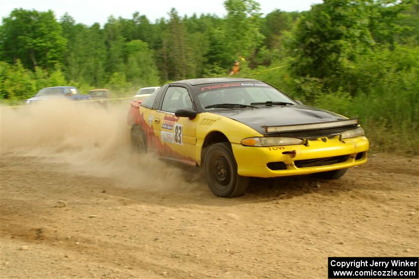 Zach Richard / Max Sutton Mitsubishi Eclipse on SS5, Chainsaw Junction.