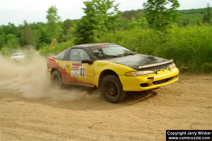 Zach Richard / Max Sutton Mitsubishi Eclipse on SS5, Chainsaw Junction.