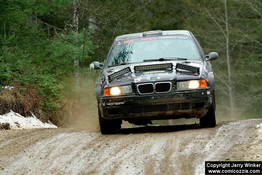 Keenan Phillips / Salina Melotti BMW 328i on SS7, Hunters-McCormick Lake I.