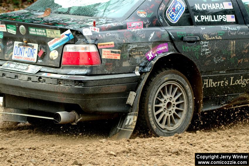 Keenan Phillips / Salina Melotti BMW 328i on SS7, Hunters-McCormick Lake I.