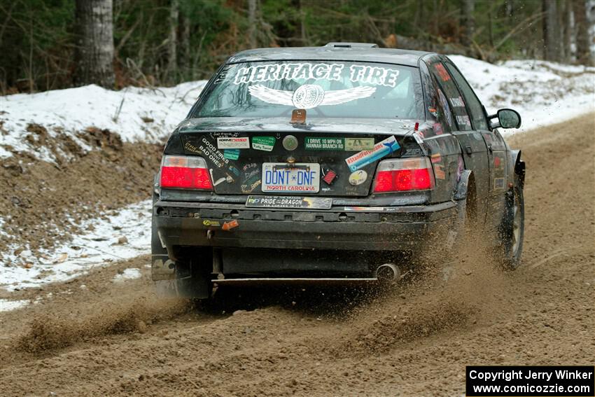 Keenan Phillips / Salina Melotti BMW 328i on SS7, Hunters-McCormick Lake I.