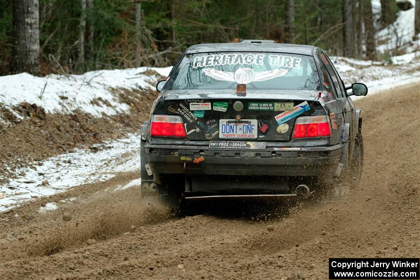 Keenan Phillips / Salina Melotti BMW 328i on SS7, Hunters-McCormick Lake I.