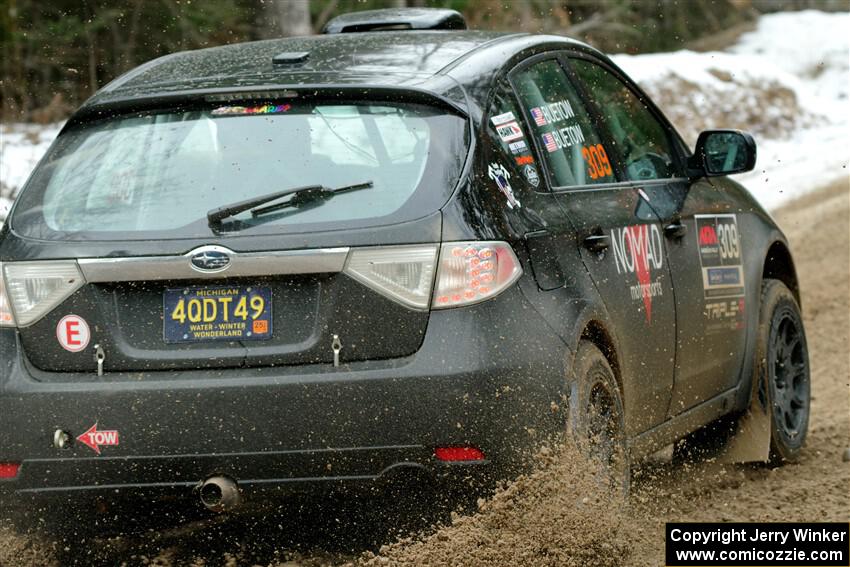 Erik Buetow / Jordan Buetow Subaru Impreza on SS7, Hunters-McCormick Lake I.