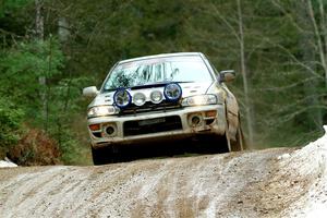 Madelyn Tabor / Sophia McKee Subaru Impreza 2.5RS on SS7, Hunters-McCormick Lake I.