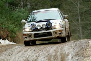 Madelyn Tabor / Sophia McKee Subaru Impreza 2.5RS on SS7, Hunters-McCormick Lake I.