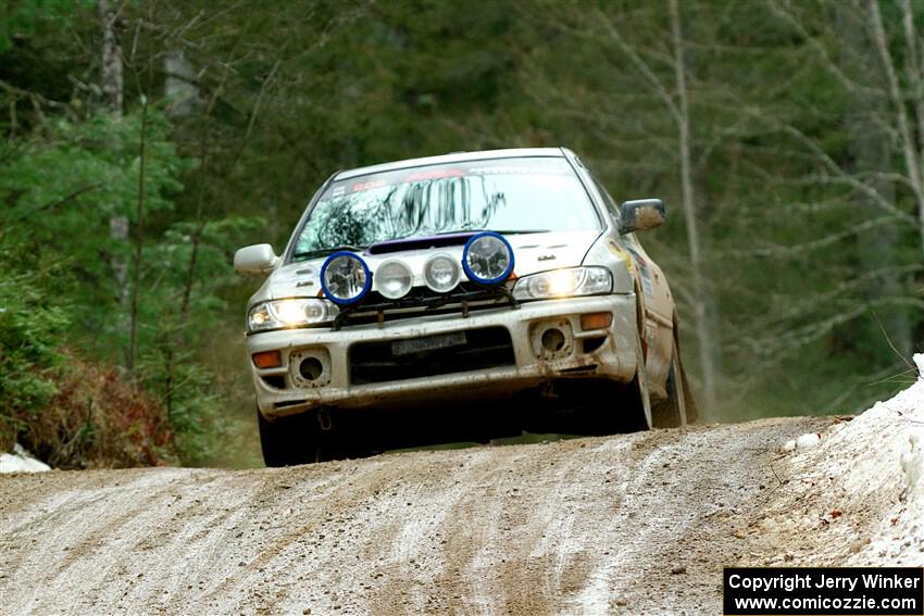 Madelyn Tabor / Sophia McKee Subaru Impreza 2.5RS on SS7, Hunters-McCormick Lake I.