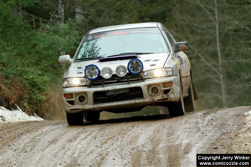 Madelyn Tabor / Sophia McKee Subaru Impreza 2.5RS on SS7, Hunters-McCormick Lake I.