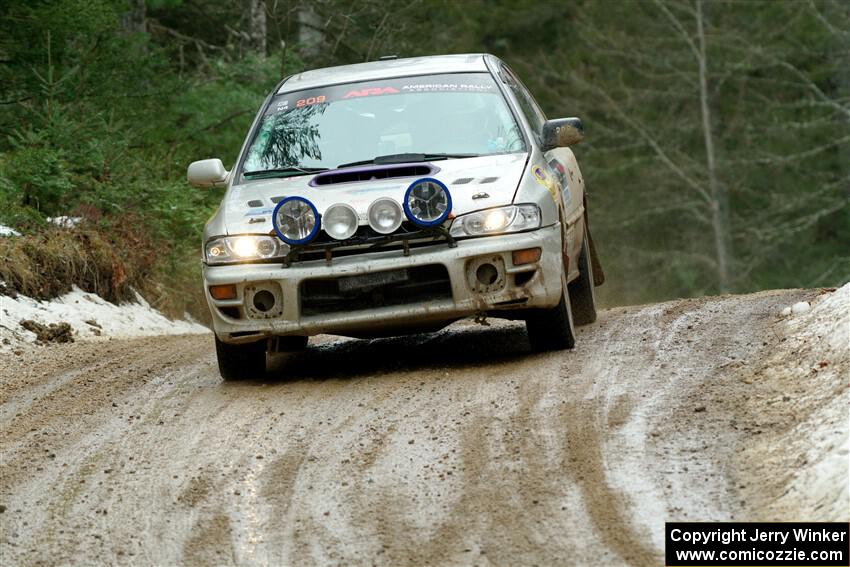 Madelyn Tabor / Sophia McKee Subaru Impreza 2.5RS on SS7, Hunters-McCormick Lake I.