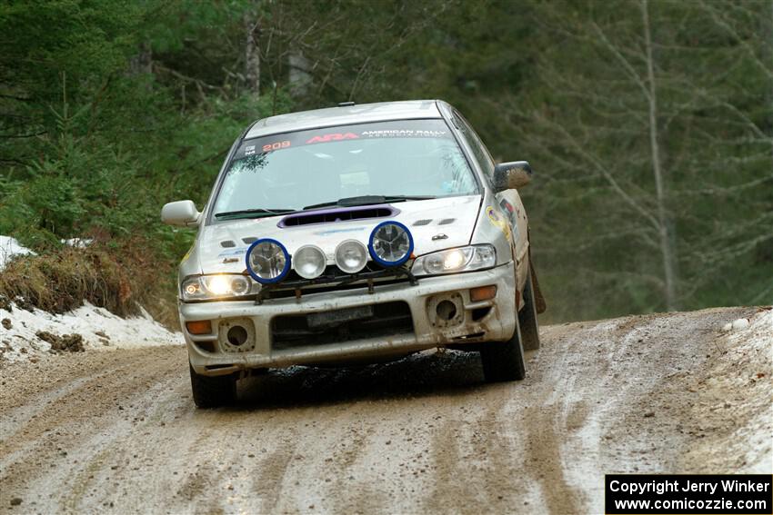 Madelyn Tabor / Sophia McKee Subaru Impreza 2.5RS on SS7, Hunters-McCormick Lake I.