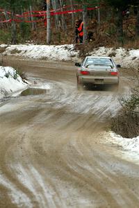 Madelyn Tabor / Sophia McKee Subaru Impreza 2.5RS on SS7, Hunters-McCormick Lake I.