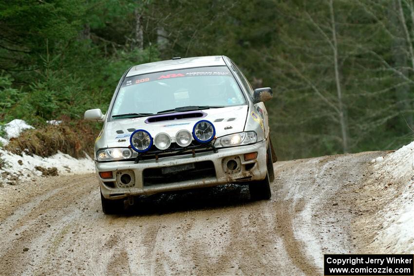 Madelyn Tabor / Sophia McKee Subaru Impreza 2.5RS on SS7, Hunters-McCormick Lake I.