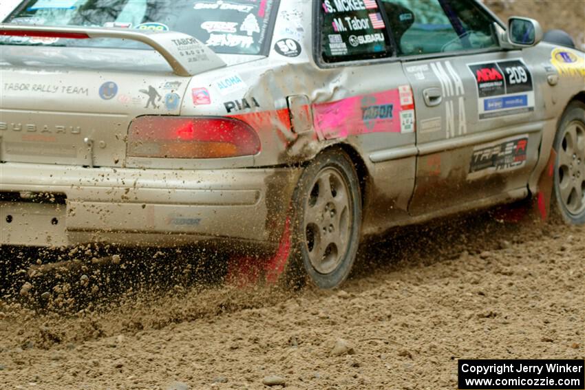 Madelyn Tabor / Sophia McKee Subaru Impreza 2.5RS on SS7, Hunters-McCormick Lake I.