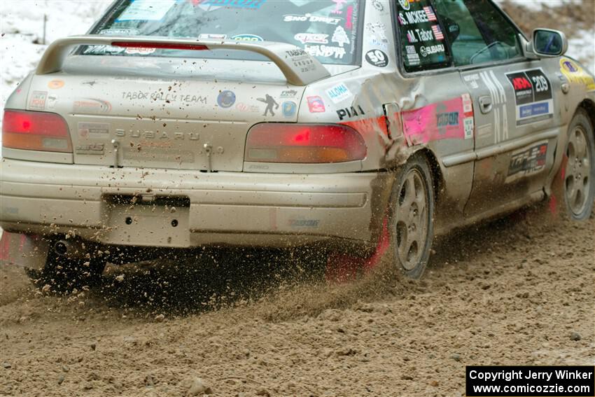 Madelyn Tabor / Sophia McKee Subaru Impreza 2.5RS on SS7, Hunters-McCormick Lake I.