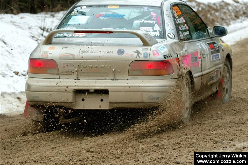 Madelyn Tabor / Sophia McKee Subaru Impreza 2.5RS on SS7, Hunters-McCormick Lake I.