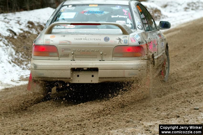 Madelyn Tabor / Sophia McKee Subaru Impreza 2.5RS on SS7, Hunters-McCormick Lake I.