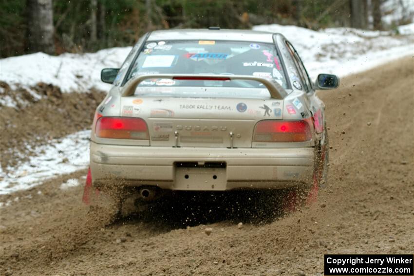 Madelyn Tabor / Sophia McKee Subaru Impreza 2.5RS on SS7, Hunters-McCormick Lake I.